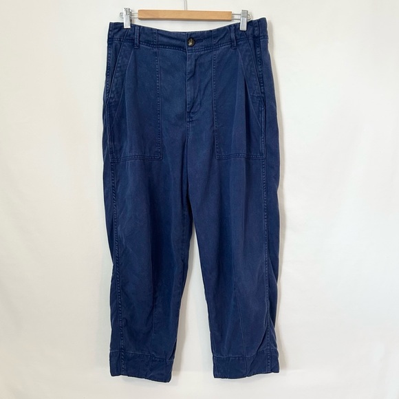 Everlane Women's Utility Pant in Buttersoft in Dark Blue, Size 8 - Picture 2 of 8